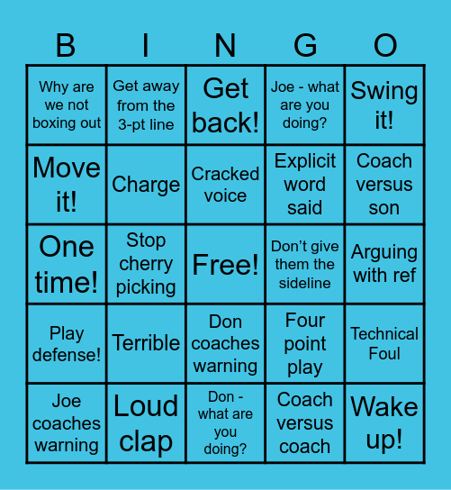 607 Select Bingo Card