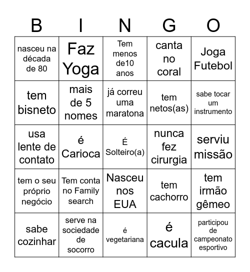 Ramo Orchard Bingo Card