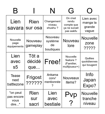 Waven Live Bingo Card
