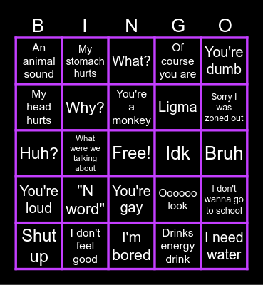 Mer's things Bingo Card