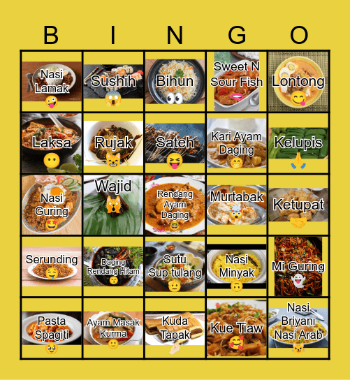 Kal X Eid 2025 Open House Bingo Card! Bingo Card