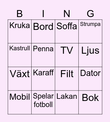 MingelBingo - hitta någon som... Bingo Card