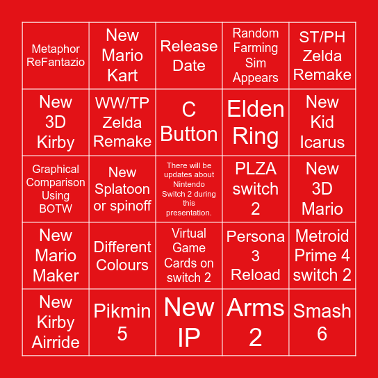 That_LeaF's Switch 2 Direct Bingo Card