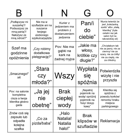 Wielkanocne bingo Card