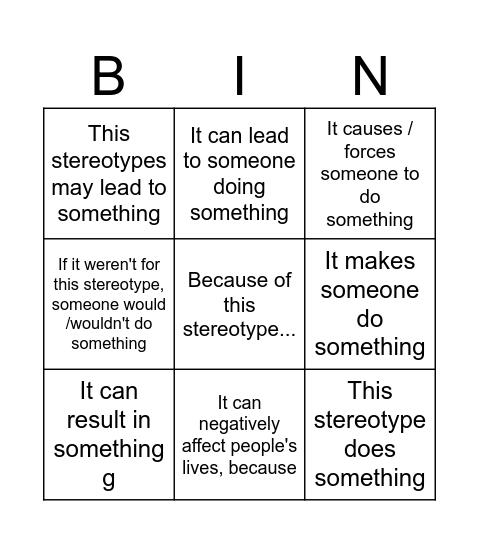 How to express result Bingo Card