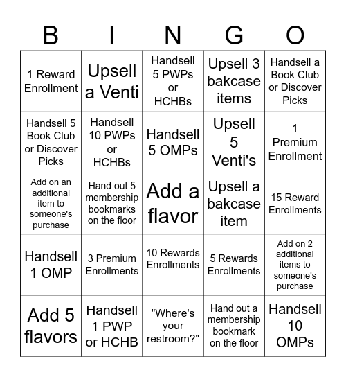 Weekend Bingo Card