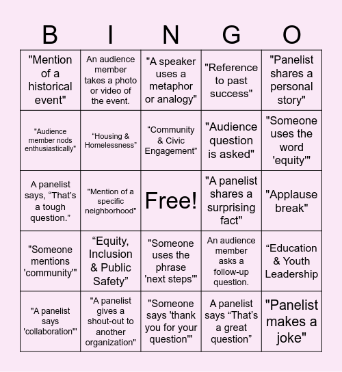 Advocate for Social Justice: What's Tea? Bingo Card