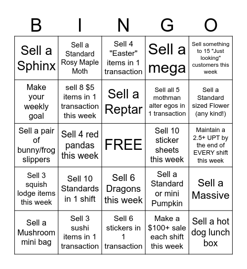 April Bingo! Bingo Card