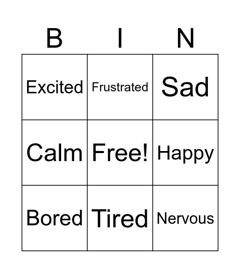 Musical Bingo Card