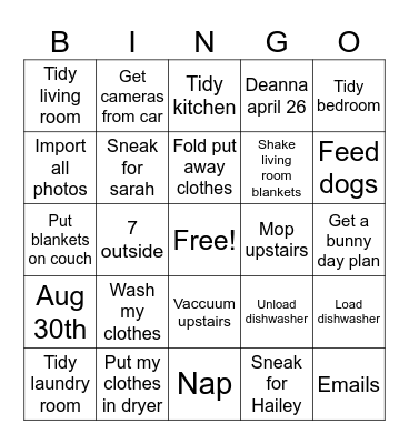 It's springhg Bingo Card