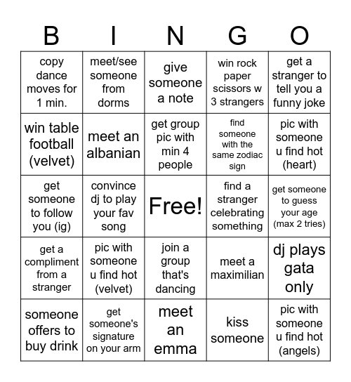 Regensburg Tanzt Bingo Card