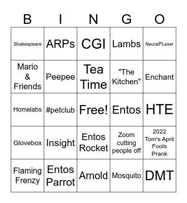 Happy 5th Iambic Birthday!! Bingo Card
