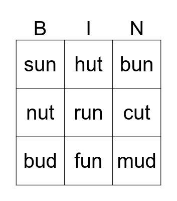 Sounds Great Unit 8 Bingo Card