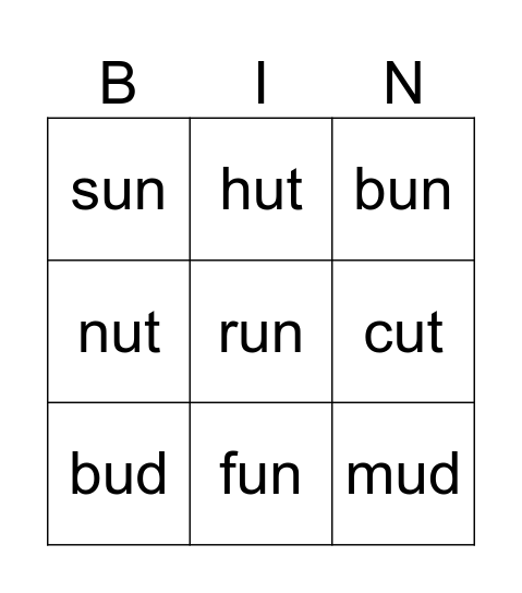 Sounds Great Unit 8 Bingo Card