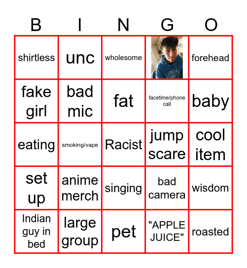 omega Bingo Card