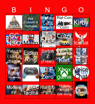 Xam's Foxyest B I N G O Bingo Card