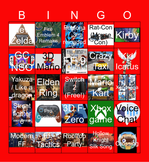 Xam's Foxyest B I N G O Bingo Card