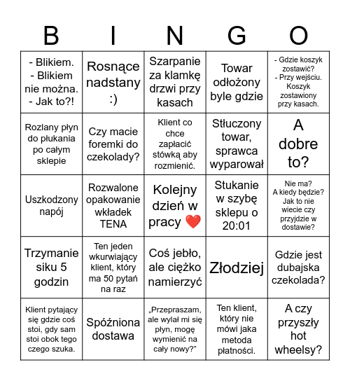 Dealz v2 Bingo Card