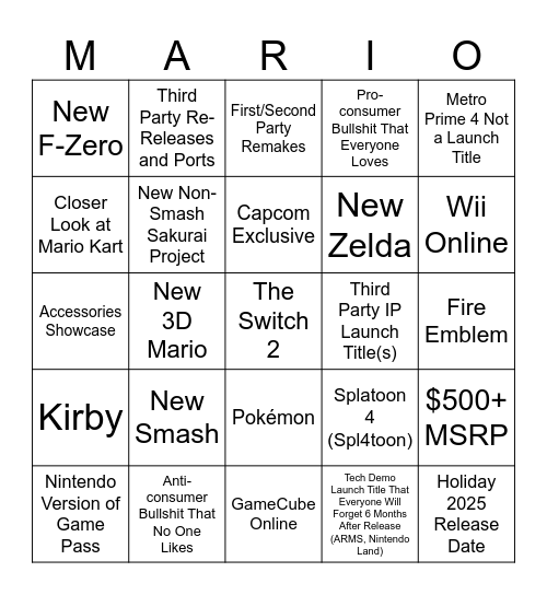 Bingo Card