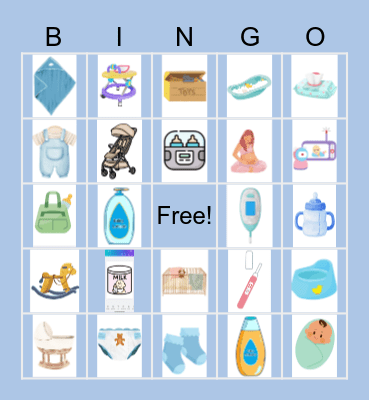 Baby Shower Bingo Card