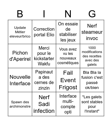 Ankama Live Mardi 01.04.25 Bingo Card