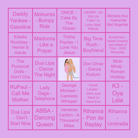 MUZIEKBINGO Card