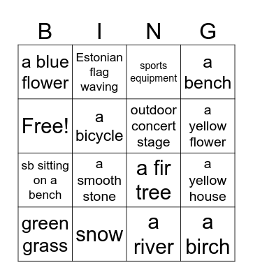 First signs of spring Bingo Card