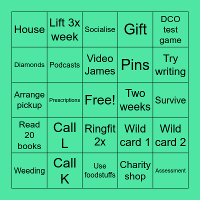 April Bingo Card