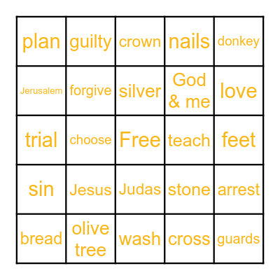 HAPPY EASTER Bingo Card