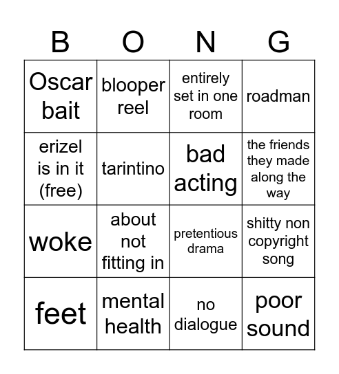 flim Bingo Card