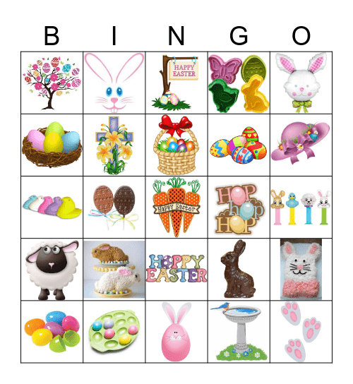 E A S T E R Bingo Card