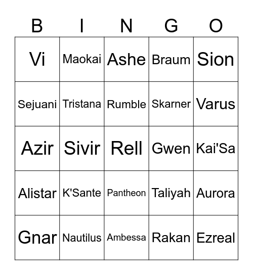 LEC Spring Day 3 Bingo Card
