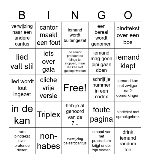 KLA x BIOS cantus Bingo Card