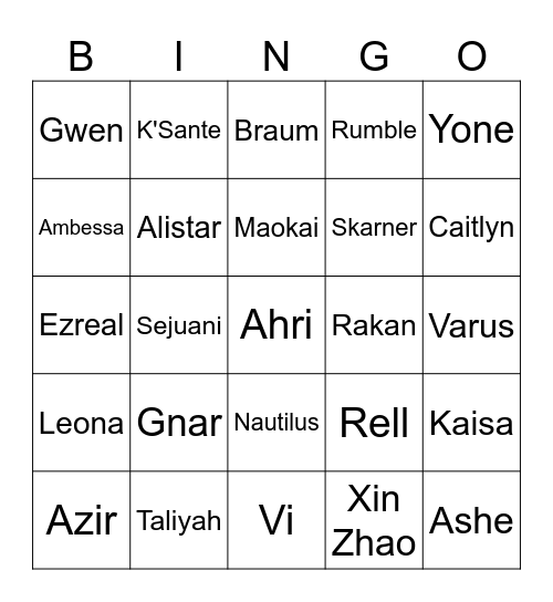 LEC Day 3 Bingo Card