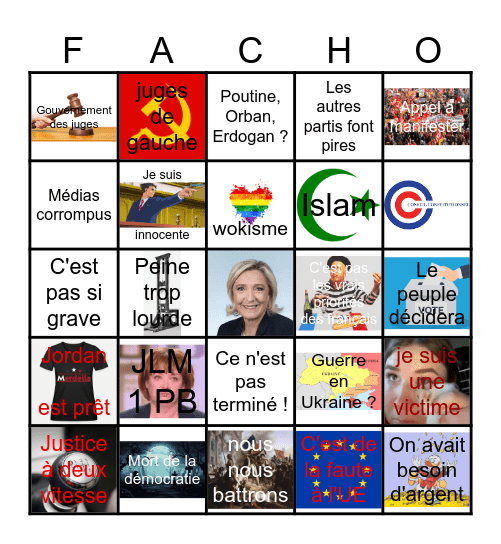 Le Bingo du RN ! Bingo Card