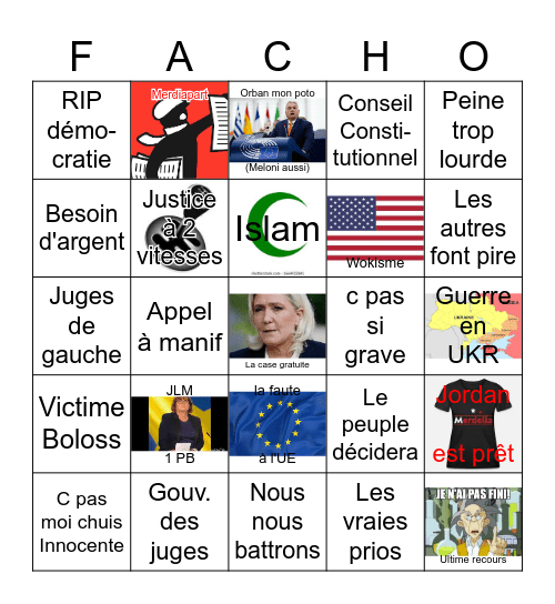 MLP 20h date historique le 31 mars Bingo Card