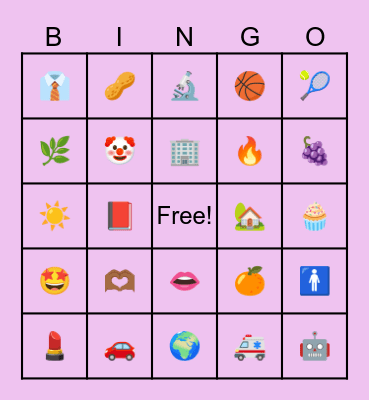 Color-Based Gender Bingo Card