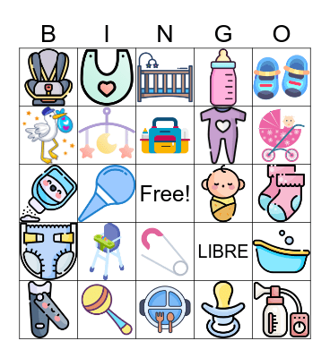 Baby Shower Bingo Card