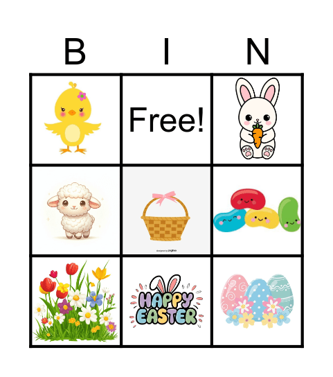 Easter Bingo Card