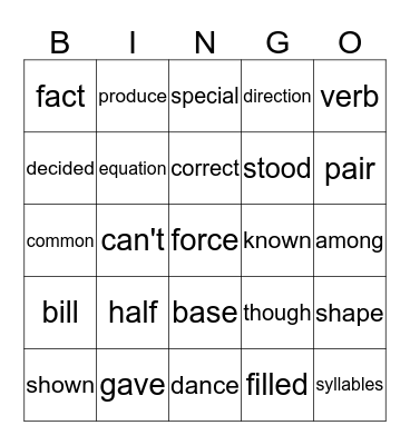 Bradley Bingo Card