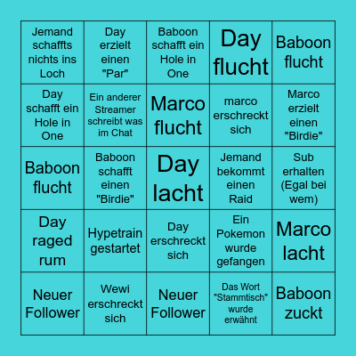 Stammtisch Bingo Card