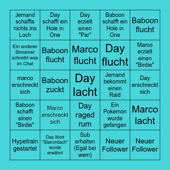Stammtisch Bingo Card