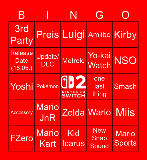 Switch 2 Direct - 02.04.25 Bingo Card
