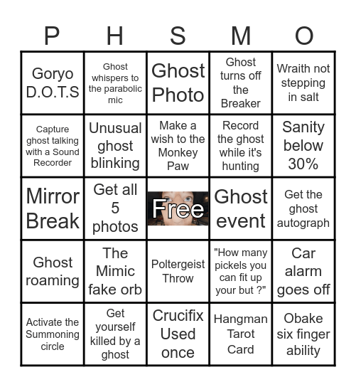 PhasmoBingo Card