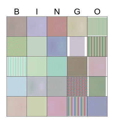Kpop Bingo Card
