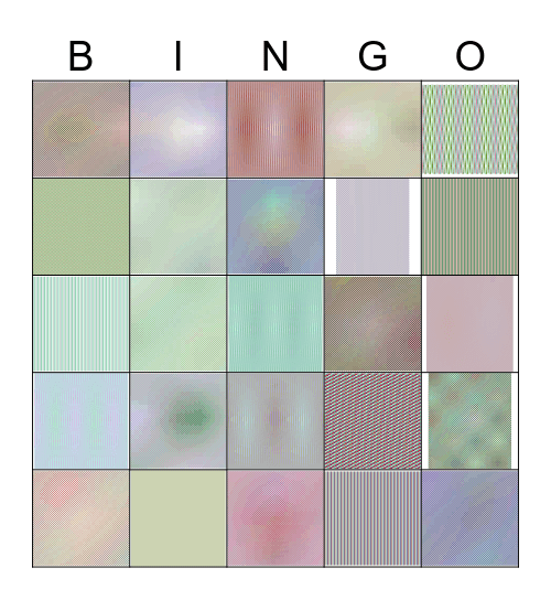 Kpop Bingo Card