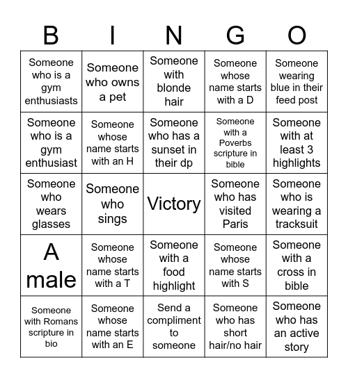 EV Bingo Card