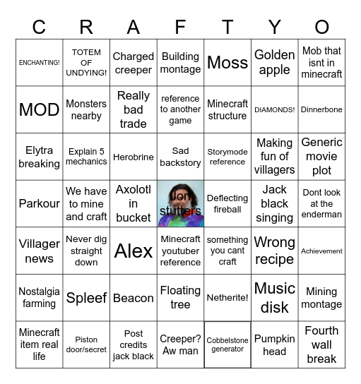 Mineyo Bingo Card