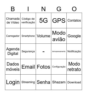 BINGO TECNOLÓGICO Bingo Card