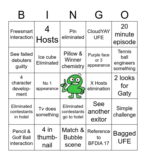 TPOT 16 BINGO Card